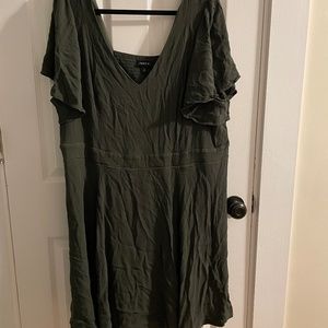 Olive green dress
